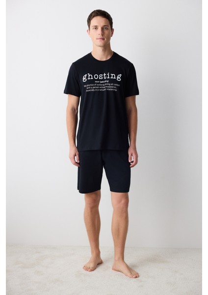 Ghosting Çok Renkli Şortlu Pijama Takımı