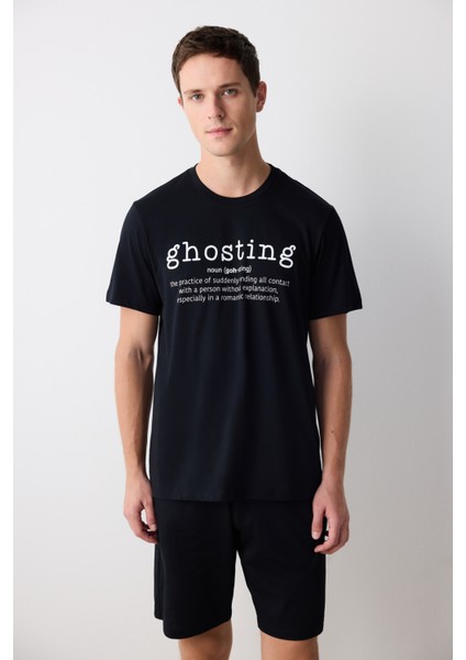Ghosting Çok Renkli Şortlu Pijama Takımı