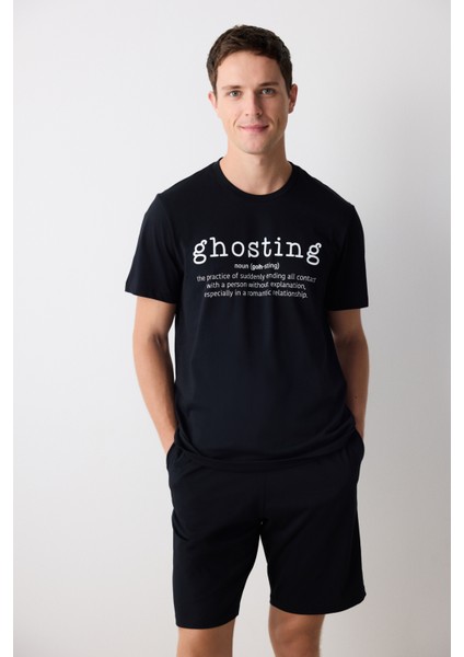 Ghosting Çok Renkli Şortlu Pijama Takımı