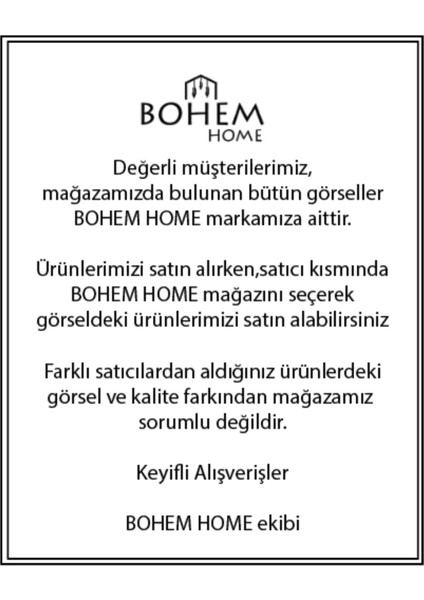 Bohem Home Ceviz Ağacı Mermer Tablalı Havluluk