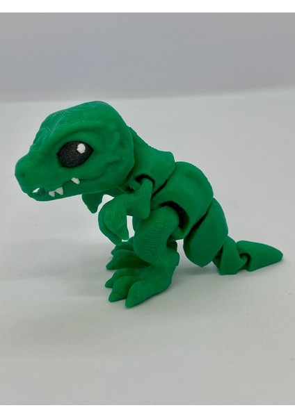 Mini T-Rex 3D Dinazor Figürü - Eklemleri Hareketli