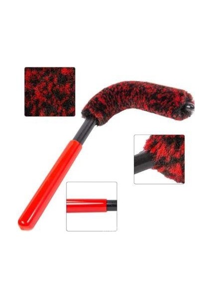 Autocher 3Lü Esnek Mikrofiber Çizmeyen Jant Firçasi