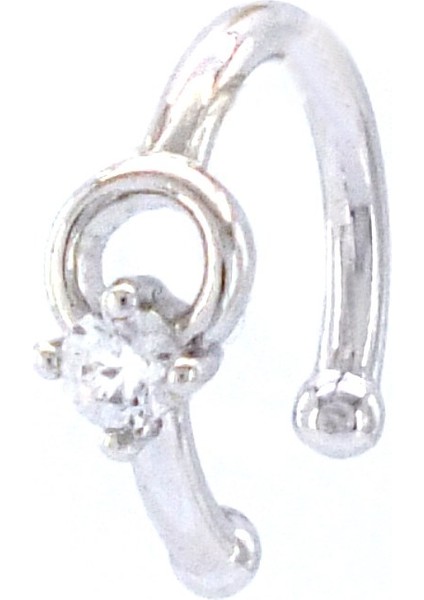 Altın Kaplama Zirkon Taşlı Çelik Ear Cuff Küpe UNK-732