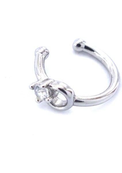 Altın Kaplama Zirkon Taşlı Çelik Ear Cuff Küpe UNK-732