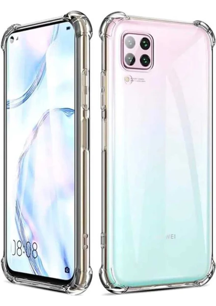 Huawei P40 Lite Darbe Emici Lux Şeffaf Silikon Kılıf