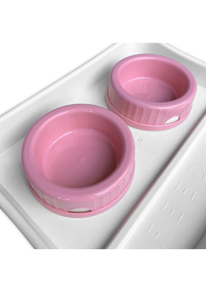 Kedi/Köpek Lüks Mama Seti Pembe modelleri