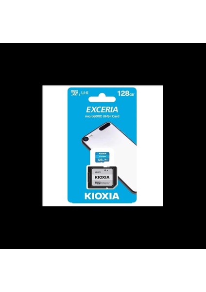 Kıoxıa 128GB Exceriag2, LMEX1L128GG2, U1 V30 4k, CL10, 100MB/S, Microsd Kart Bellek (Sd Adaptörlü)