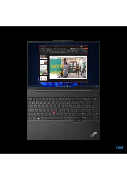 21JN004UTX, Thinkpad E16 Gen1, İ5-1335U, 16&quot; Wuxga, 16GB Ram, 512GB Ssd, Paylaşımlı Ekran Kartı, Windows 11 Pro, Kurumsal Notebook