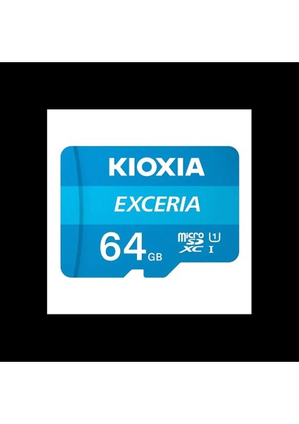 Kıoxıa 64GB Exceria, LMEX1L064GG2, Uhs-1, CL10, 100MB/S, Microsd Kart Bellek (Sd Adaptörlü)