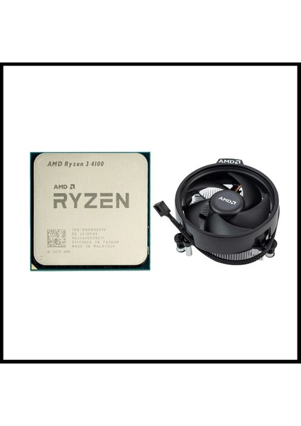 Ryzen 3 4100 4 Core, 3,80-4,0ghz, 6mb Cache, 65W, Am4 Soket, Mpk (Kutusuz) (Dahili Grafik Yok, Fan Var)