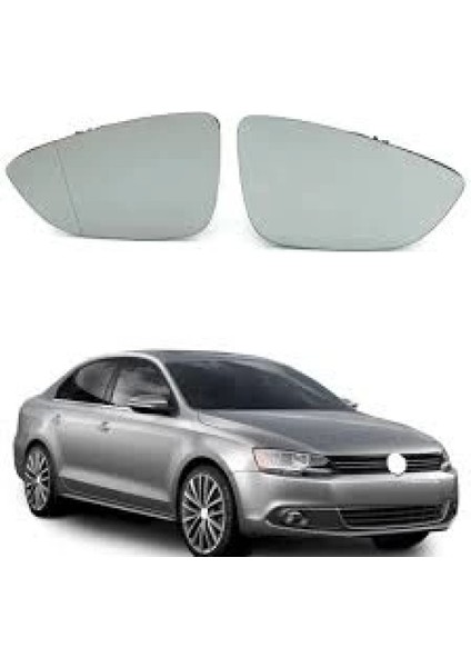 Jetta6 Passatransporter T7 Elektrikli Ayna Camı 10/15 Mavi Cam Sağ (Oem No: L-1622)