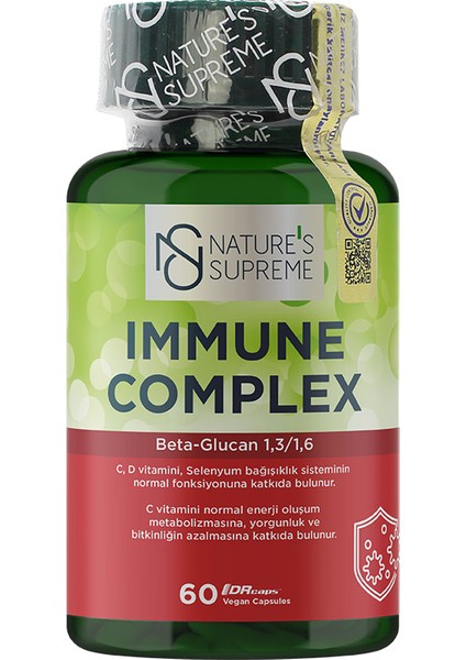 Nature's Supreme Immune Complex 60 Kapsül