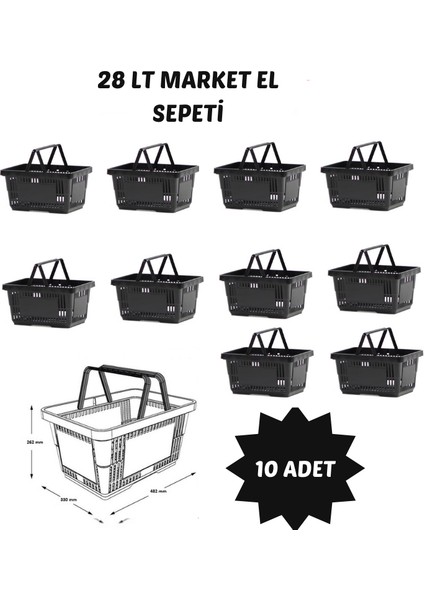22 Litre Kozmetik, Bijuteri El Sepeti 10 Adet