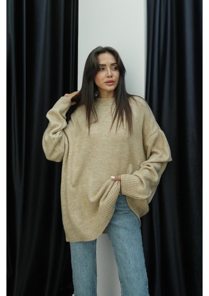 Bej Kelly Oversize Kazak