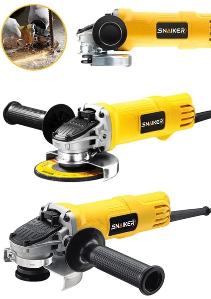 Alman 2000 Watt Professional Sjs Çift Metal Şanzuman Avuç Içi Taşlama Makinesi 125 mm