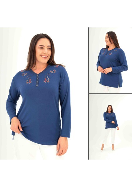 Yonca Işlemeli Kadın Bluz fırsatları