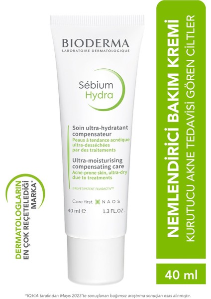 Hydra Intensive Ceramide Containing Drying Acne Treatment Soothing Care Cream 40 ml GKÜRN936
