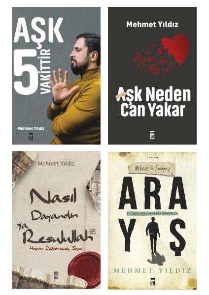 Mehmet Yıldız Aşk Neden Can Yakar Seti 4 Kitap