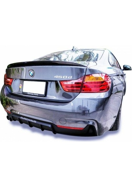 Bmw F32 - F33 - F36 4 Serisi 2013 - 20 M Performance Difüzör (Sol Çift) Plastik Boyasız