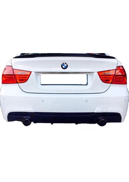 Bmw E92 3 Serisi 2007 - 13 M Performance Difüzör Plastik Boyasız