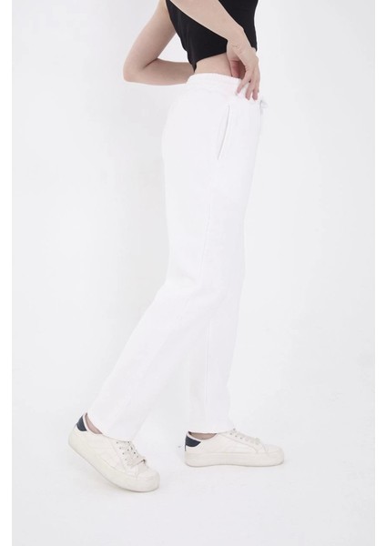 Üç Iplik Basic Lastikli Eşofman Pantolon - Gri