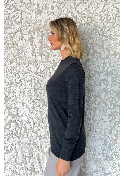 Kadın Fiyonk Desenli Kazak 5192 fiyatları