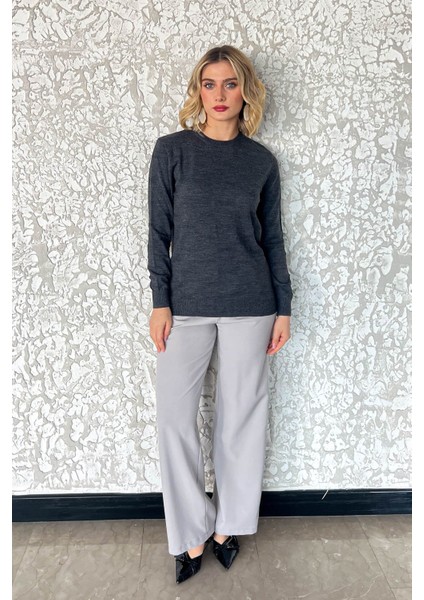 Kadın Fiyonk Desenli Kazak 5192 modelleri