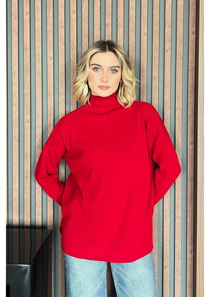 Kadın Yarım Balıkçı Salaş Kazak 4964