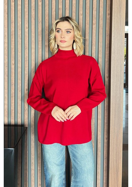 Kadın Yarım Balıkçı Salaş Kazak 4964 indirimleri