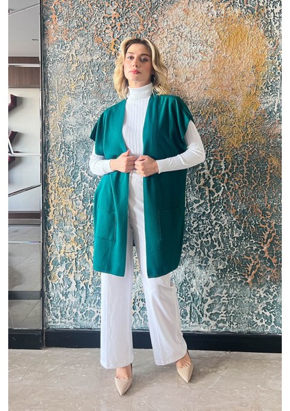 Kadın Kısa Cepli Yelek 4164 indirimleri