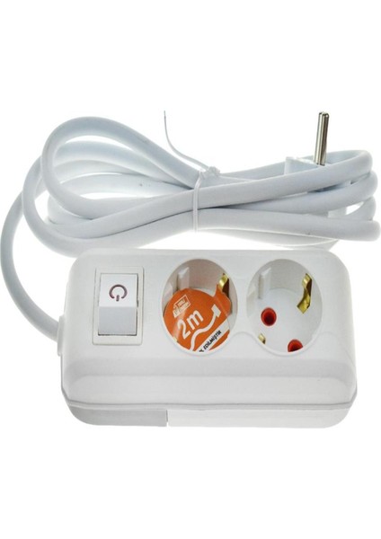 2 mt Anahtarlı Grup Priz