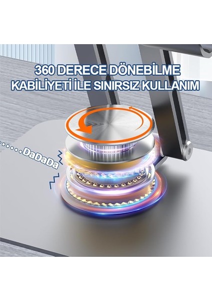 Tablet Standı 360° Dönebilen Tablet Tutucu Katlanabilir Alüminyum Tablet ve Telefon Standı fırsatları