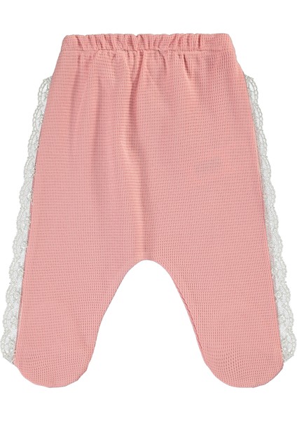 Kız Bebek Patikli Tulum 1-6 Ay Gül Kurusu fiyatları