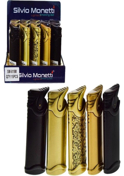 Silvio Monetti Metal Gazlı Çakmak Sm 819M