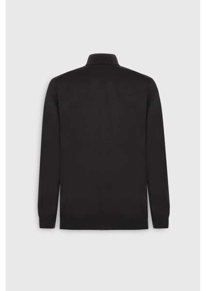 Anti-Pilling Tüylenme Yapmayan Standart Fit Normal Kesim Dik Yaka Triko Hırka fırsatları