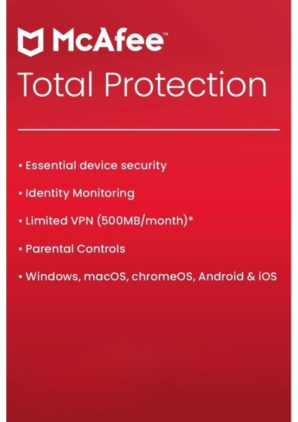 Total Protection 2025 - Limitsiz Kullanıcı 1 Yıl Abonelik Kodu (Windows/MAC/Android/İOS)