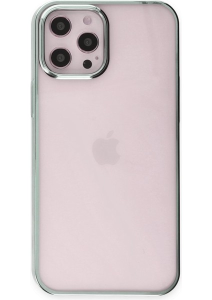 Apple iPhone 12 Pro Max Kılıf Kenar Çerçeve Sert P.c Ile Güçlendirilmiş Lens Koruma Çerçeveli Element Kapak