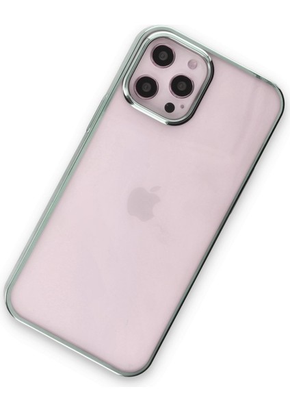 Apple iPhone 12 Pro Max Kılıf Kenar Çerçeve Sert P.c Ile Güçlendirilmiş Lens Koruma Çerçeveli Element Kapak