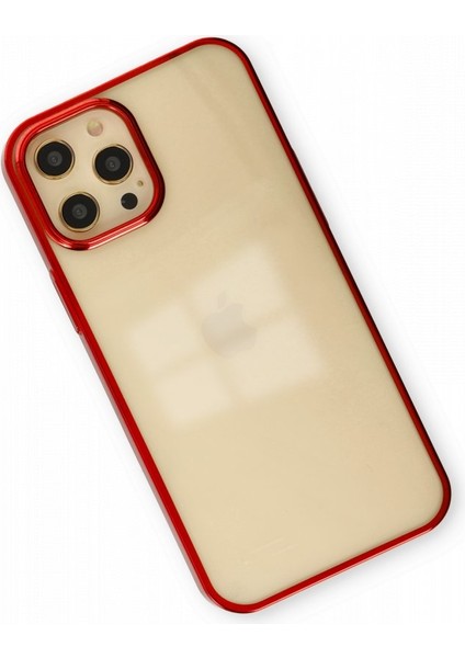 Apple iPhone 12 Pro Max Kılıf Kenar Çerçeve Sert P.c Ile Güçlendirilmiş Lens Koruma Çerçeveli Element Kapak