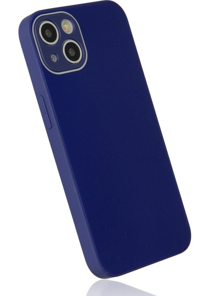 Apple iPhone 14 Kılıf Kamera Korumalı Arkası 9h Temperli Cam Yüzey Soft Tasarım Glass Kapak