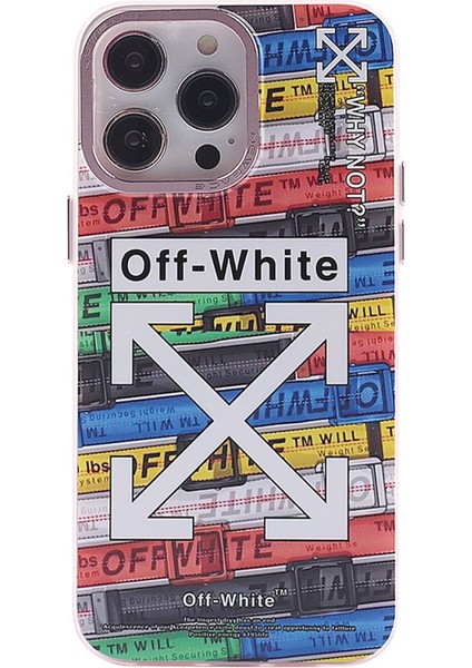 Apple iPhone 14 Pro Kılıf Soft ve Pastel Renkli Desenli Silikon Prada Kapak
