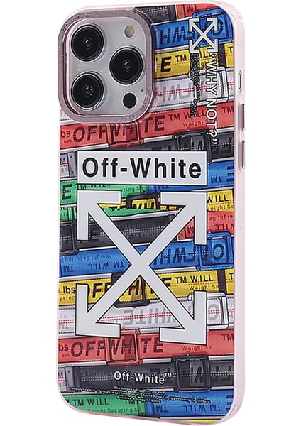 Apple iPhone 14 Pro Kılıf Soft ve Pastel Renkli Desenli Silikon Prada Kapak