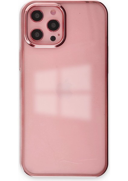 Apple iPhone 12 Pro Max Kılıf Kenar Çerçeve Sert P.c Ile Güçlendirilmiş Lens Koruma Çerçeveli Element Kapak