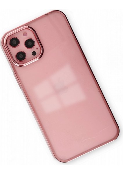 Apple iPhone 12 Pro Max Kılıf Kenar Çerçeve Sert P.c Ile Güçlendirilmiş Lens Koruma Çerçeveli Element Kapak