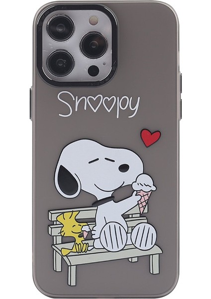 Apple iPhone 13 Pro Max Kılıf Soft ve Pastel Renkli Desenli Silikon Prada Kapak