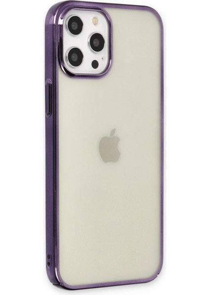 Apple iPhone 13 Pro Kılıf Kenar Çerçeve Sert P.c Ile Güçlendirilmiş Lens Koruma Çerçeveli Element Kapak