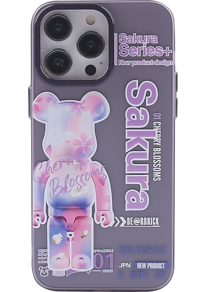 Apple iPhone 14 Pro Max Kılıf Soft ve Pastel Renkli Desenli Silikon Prada Kapak