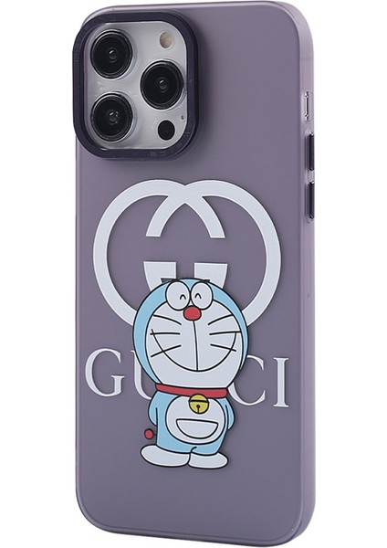 Apple iPhone 14 Pro Max Kılıf Soft ve Pastel Renkli Desenli Silikon Prada Kapak