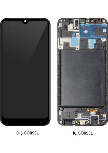 Teknonet Samsung Galaxy A20 Uyumlu Org Lcd+Dokunmatik+Çıtalı