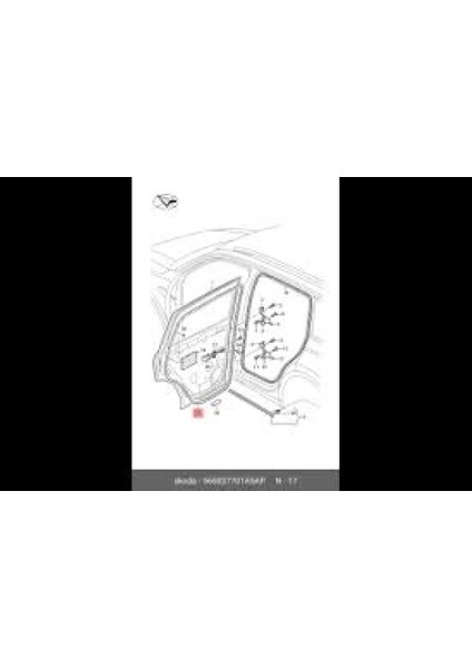 Kapı Fıtılı Ön Sol Vw Kodıaq Bm 17- (Oem No: 565837701A)